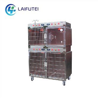 قفص الحيوانات الأليفة بالأشعة تحت الحمراء على عجلات